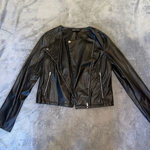 Fake leather jacket from SHEIN